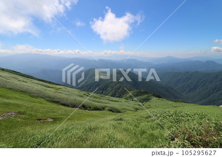 2023年7月の群馬県の谷川岳の登山道 105295627