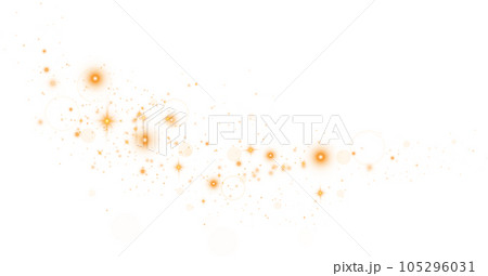 Yellow sparks glitter special light effect. Sparkles on transparent background. Christmas abstract pattern. Sparkling magic dust particles. PNG. Yellow sparks glitter special light effect. Sparkles on transparent background. Christmas abstract pattern. Sparkling magic dust particles. PNG. 105296031