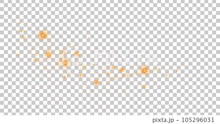 Yellow sparks glitter special light effect. Sparkles on transparent background. Christmas abstract pattern. Sparkling magic dust particles. PNG. Yellow sparks glitter special light effect. Sparkles on transparent background. Christmas abstract pattern. Sparkling magic dust particles. PNG. 105296031