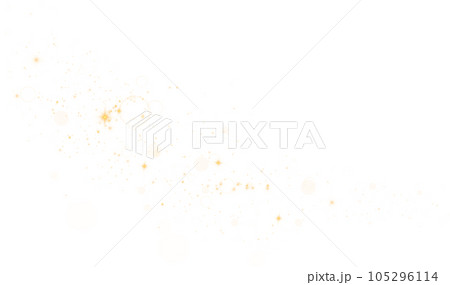 Yellow sparks glitter special light effect. Sparkles on transparent background. Christmas abstract pattern. Sparkling magic dust particles. PNG. 105296114