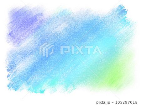 寒色系のパステルで描いた、グラデーションの背景 寒色系のパステルで描いた、グラデーションの背景 105297018