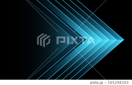 Abstract blue light arrow direction on black design modern futuristic background vector Abstract blue light arrow direction on black design modern futuristic background vector 105298103