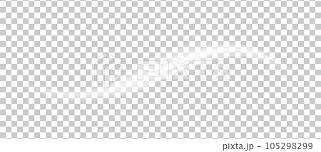 White glowing shiny lines effect. Luminous white lines of speed. Light glowing effect. Light trail wave, fire path trace line and incandescence curve twirl. PNG. 105298299