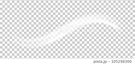 White glowing shiny lines effect. Luminous white lines of speed. Light glowing effect. Light trail wave, fire path trace line and incandescence curve twirl. PNG. 105298300