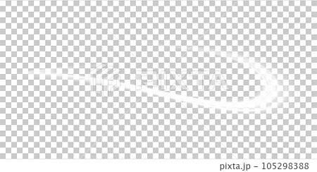 White glowing shiny lines effect. Luminous white lines of speed. Light glowing effect. Light trail wave, fire path trace line and incandescence curve twirl. PNG. 105298388