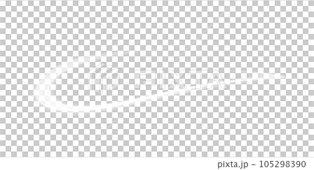 White glowing shiny lines effect. Luminous white lines of speed. Light glowing effect. Light trail wave, fire path trace line and incandescence curve twirl. PNG. 105298390