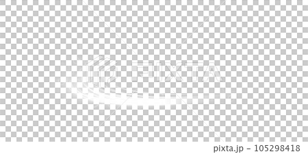White glowing shiny lines effect. Luminous white lines of speed. Light glowing effect. Light trail wave, fire path trace line and incandescence curve twirl. PNG. 105298418