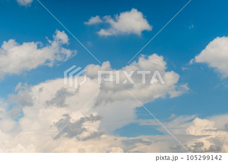 White clouds against blue sky White clouds against blue sky 105299142
