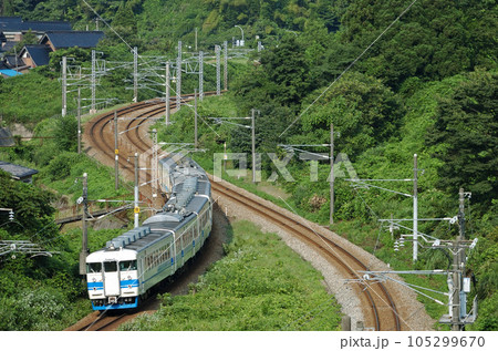 北陸本線　石動ー倶利伽羅　JR西日本　413系　B編成（金沢） 105299670