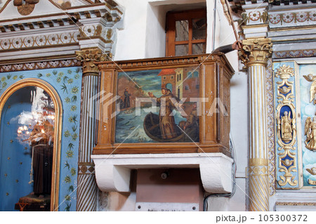Pulpit in the Church of the Our Lady of Angels in Orebic, Croatia 105300372