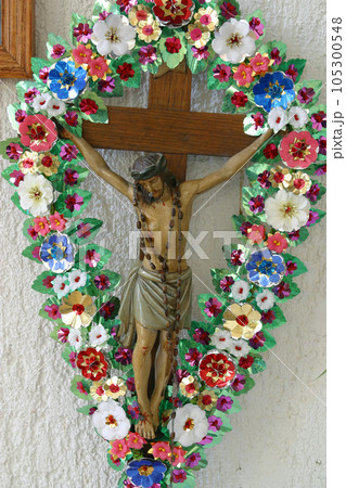 Crucifixion in Saint Peter and Paul church in Cvetlin, Croatia 105300548