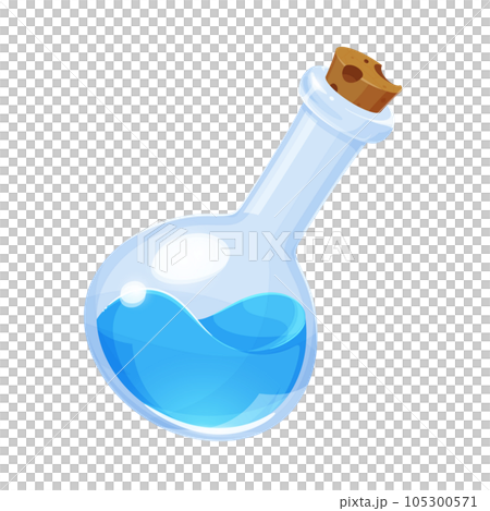 傾いたポーションのイラスト 105300571