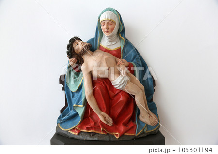 Our Lady of Sorrows, statue in chapel of St. Joseph in Rosenberg Holzmuhle, Germany Our Lady of Sorrows, statue in chapel of St. Joseph in Rosenberg Holzmuhle, Germany 105301194