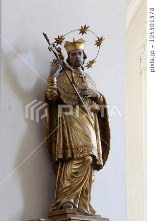 Saint John of Nepomuk, Basilica of St. Vitus in Ellwangen, Germany Saint John of Nepomuk, Basilica of St. Vitus in Ellwangen, Germany 105301378