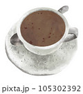 hot coffee in a cup 105302392