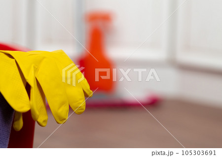 Cleaning tools for house keeping close up 105303691