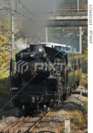 秩父鉄道　浦山口ー影森　C58-363＋12系 105304623