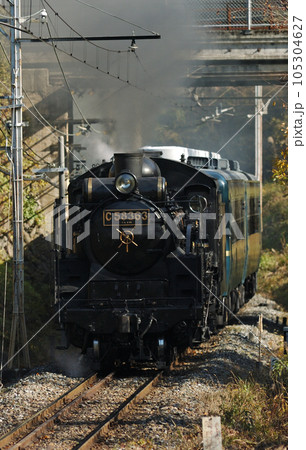 秩父鉄道 浦山口ー影森 C58-363+12系 秩父鉄道 浦山口ー影森 C58-363+12系 105304627