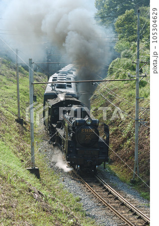 秩父鉄道　浦山口ー影森　C58-363＋12系 105304629