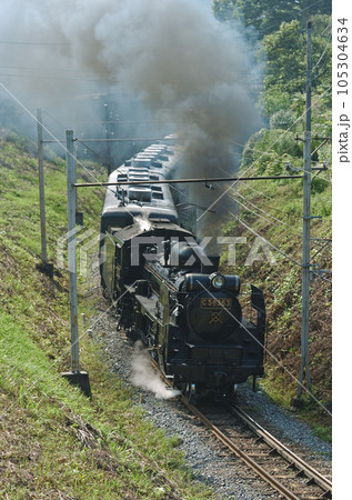 秩父鉄道　浦山口ー影森　C58-363＋12系 105304634