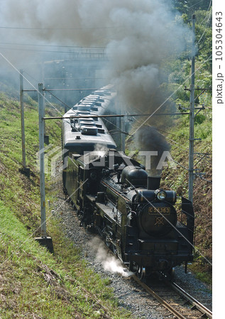 秩父鉄道　浦山口ー影森　C58-363＋12系 105304643