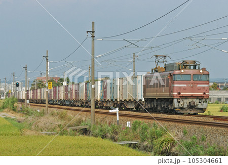 北陸本線 野々市ー松任 JR貨物 EF81-22(富山) 北陸本線 野々市ー松任 JR貨物 EF81-22(富山) 105304661