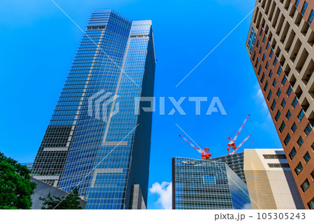 東京 港区 虎ノ門二丁目の再開発風景 虎ノ門ヒルズ ステーションタワー 東京 港区 虎ノ門二丁目の再開発風景 虎ノ門ヒルズ ステーションタワー 105305243
