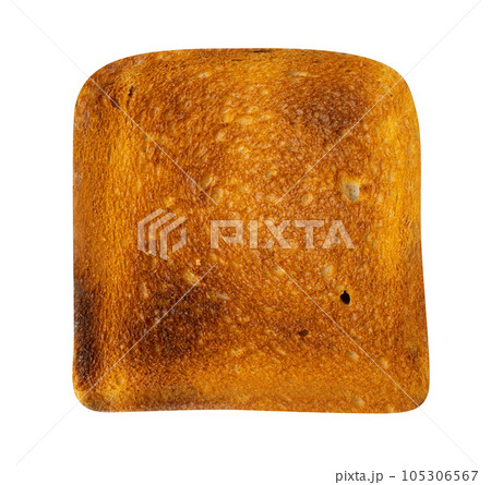 Bread Toasts Isolated, Toasted Sandwich Square Slices, Loaf Pieces for Toast on White Background Bread Toasts Isolated, Toasted Sandwich Square Slices, Loaf Pieces for Toast on White Background 105306567