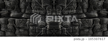 Burnt Wood Texture Background, Wooden Charcoal Pattern, Black Charred Tree Mockup Burnt Wood Texture Background, Wooden Charcoal Pattern, Black Charred Tree Mockup 105307817