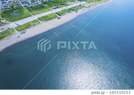空から見た海水浴場イメージ 105310253