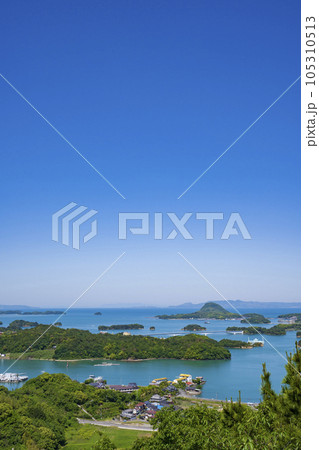 雲仙天草国立公園 天草松島の景観(高舞登山展望台) 雲仙天草国立公園 天草松島の景観(高舞登山展望台) 105310513