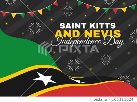 Happy Independence Day Saint Kitts and Nevis Vector Illustration with Country Flag Background in Flat Cartoon Hand Drawn Landing Page Templates Happy Independence Day Saint Kitts and Nevis Vector Illustration with Country Flag Background in Flat Cartoon Hand Drawn Landing Page Templates 105311024