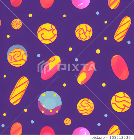 galaxy space draw abstract background, nebula light sky, random element pattern design 105312339