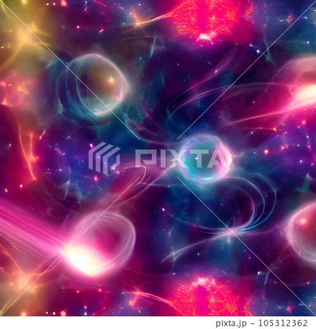 galaxy space draw abstract background, nebula...のイラスト素材 [105312362] - PIXTA