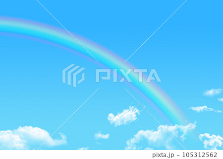 青空にかかる虹イメージ 青空にかかる虹イメージ 105312562