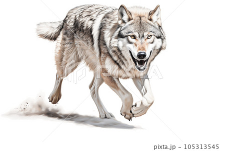 オオカミのイメージ - image of Wolf No1-3 -のイラスト素材