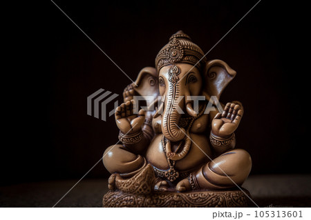 Generative AI. Lord Ganesha, the celebration of Ganesh. Generative AI. Lord Ganesha, the celebration of Ganesh. 105313601