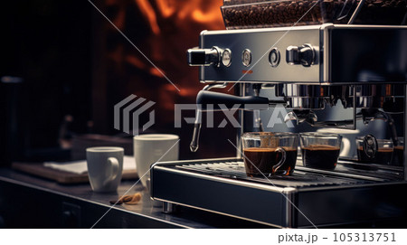 Coffee maker or coffee extractor make espresso Coffee maker or coffee extractor make espresso 105313751