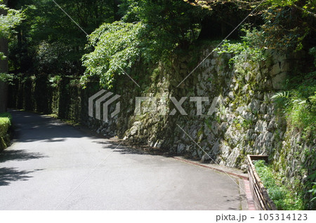 石垣の参道 105314123