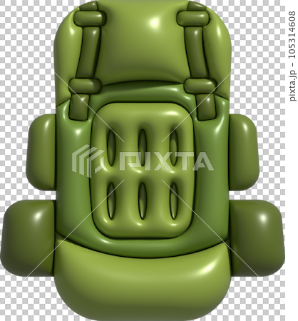 3d illustration travel bag backpack camp backpacking with camping hiking travel equipment. 3d illustration travel bag backpack camp backpacking with camping hiking travel equipment. 105314608
