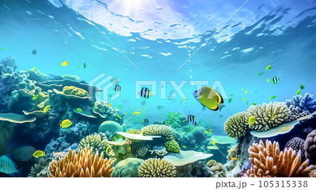 熱帯魚がいる海 105315338