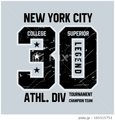 New york city college vector label and print design for t shirt New york city college vector label and print design for t shirt 105315753