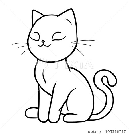 cute cat with black stripes cute cat with black stripes 105316737