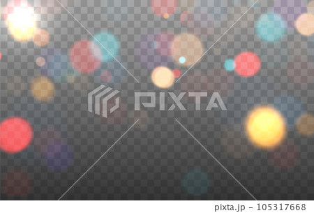 Colorful Bokeh background. Vector bokeh lights 105317668