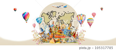 Travel  Landmark architecture monuments of the world. 105317785