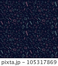 Back to school seamless pattern. Vector background 105317869