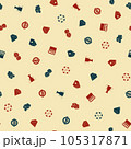 Gambling hand drawn seamless pattern. Casino vector background. 105317871