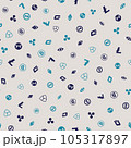 Cryptocurrency financial Items. Seamless pattern. Vector background. 105317897