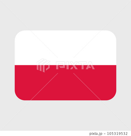 Poland flag vector icons set of illustrations 105319532