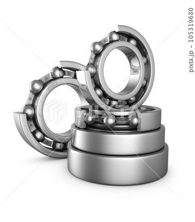 Ball bearings in a cut 105319680